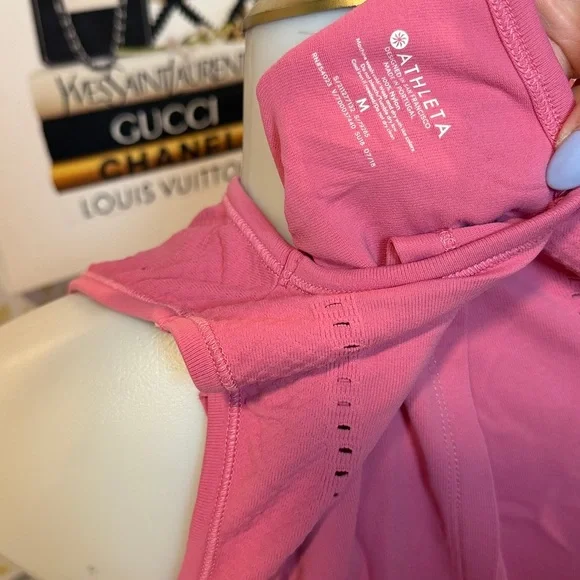 Athleta Pink with Open Tie in Back Tank Top - Picture 5 of 5